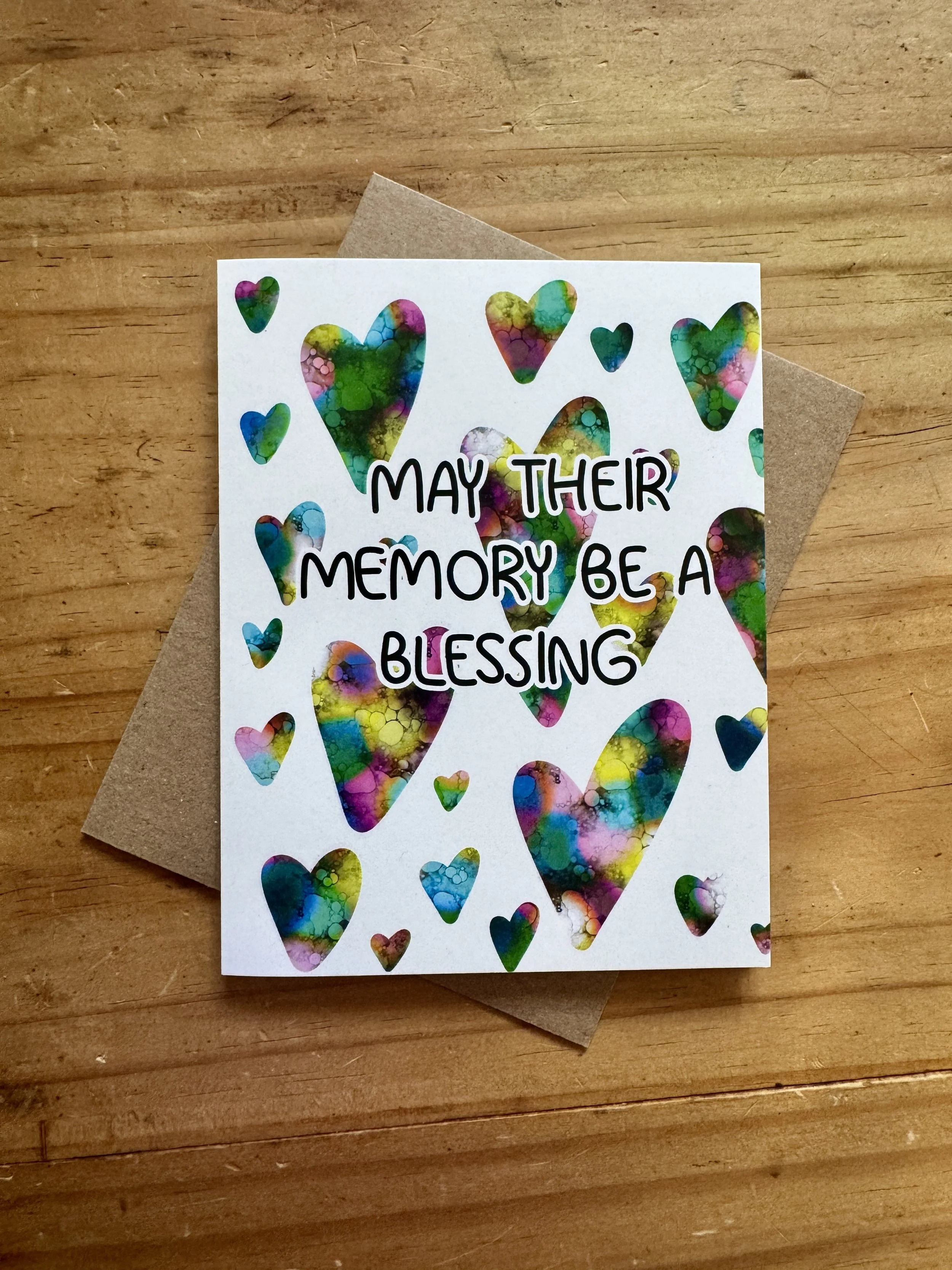 May Their Memory Be a Blessing Greeting Card - AbstractbyRabrams -