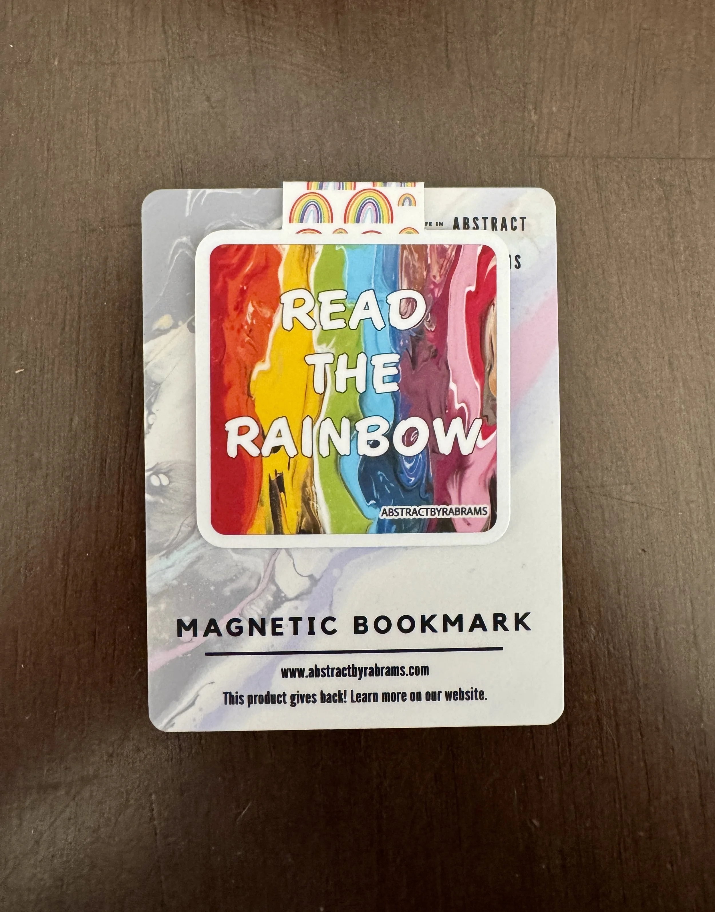 Read the Rainbow Magnetic Bookmark - AbstractbyRabrams -