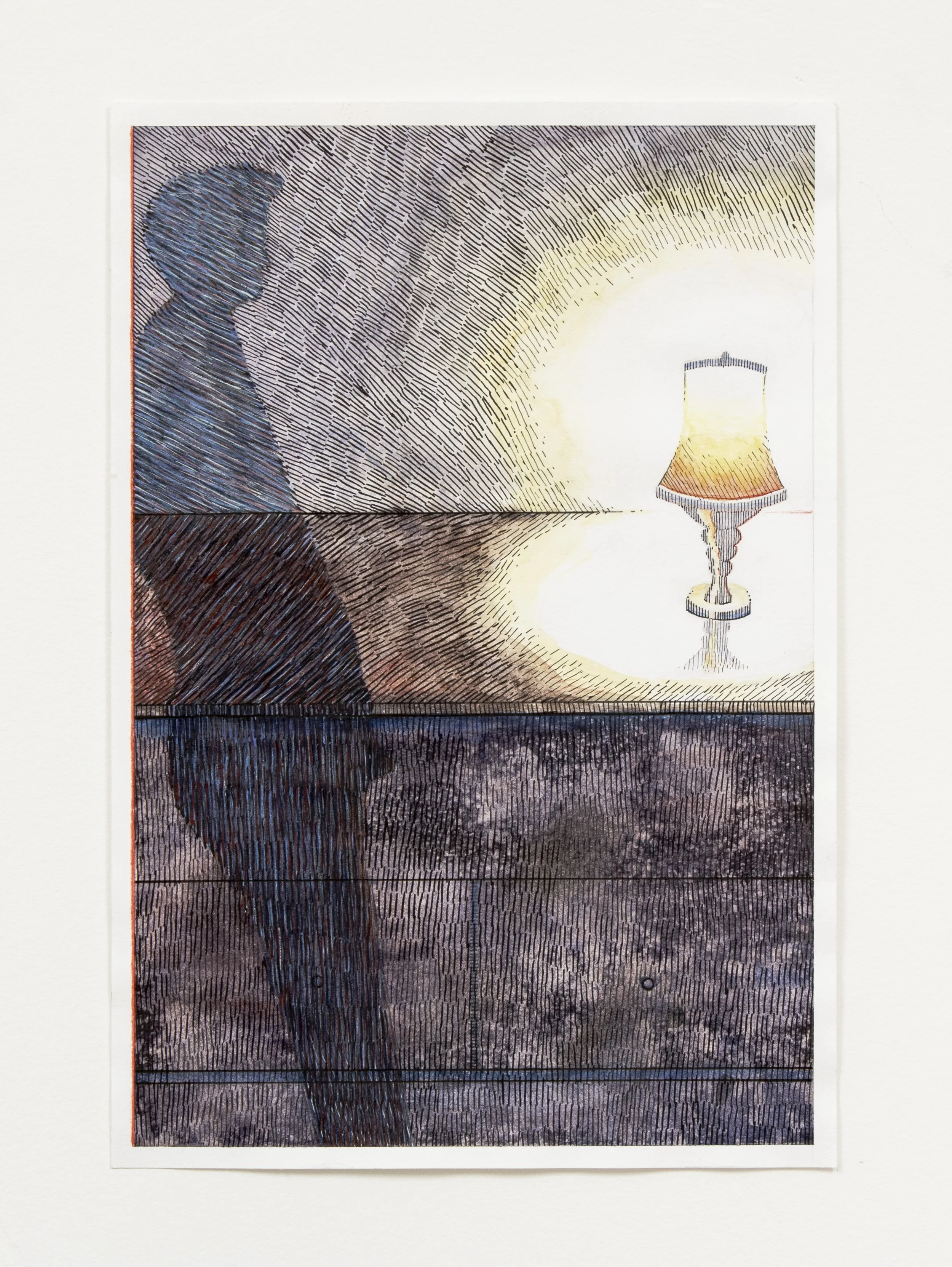 Untitled Domestic Scene No. 1, Multi-media, 7.5 x 10", 2024