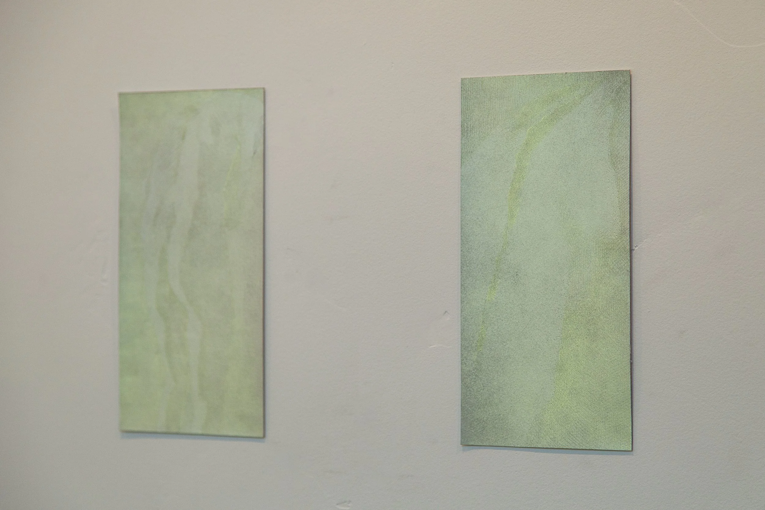 "Spine in 3 Positions", Multi-media, 14 x 9", 2025 