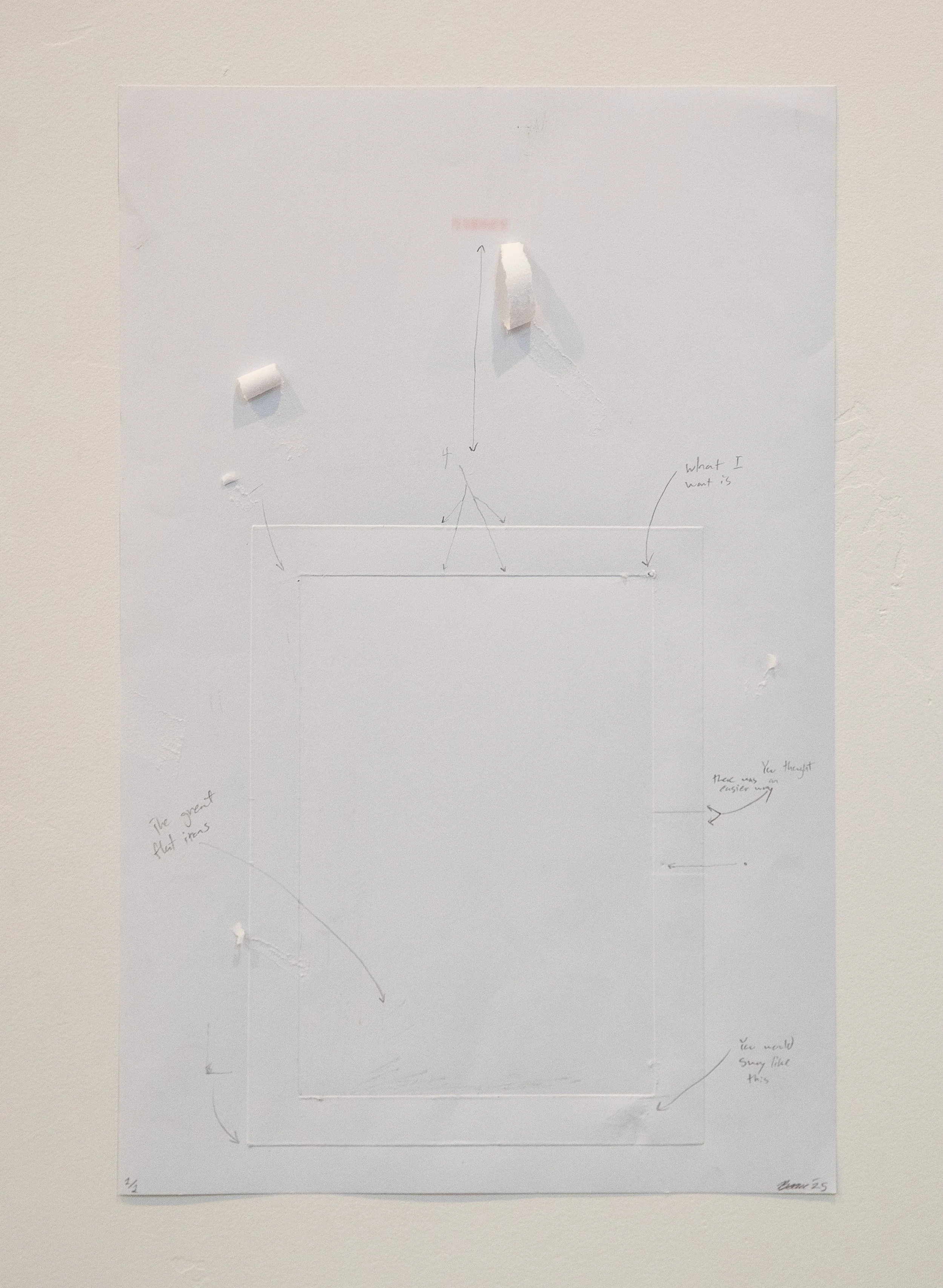 "Riso Stain No.2", Multi-media", 11 x 17", 2025