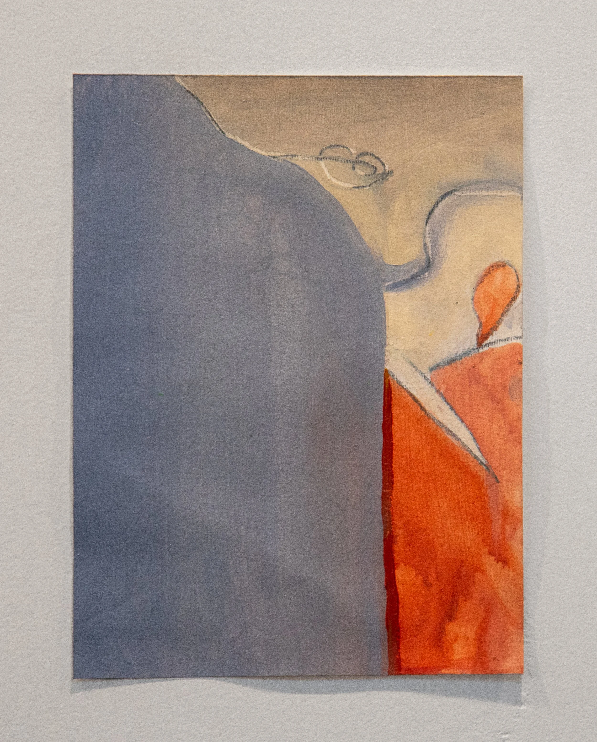 "rider", Oil on Paper, 6 x 8", 2025