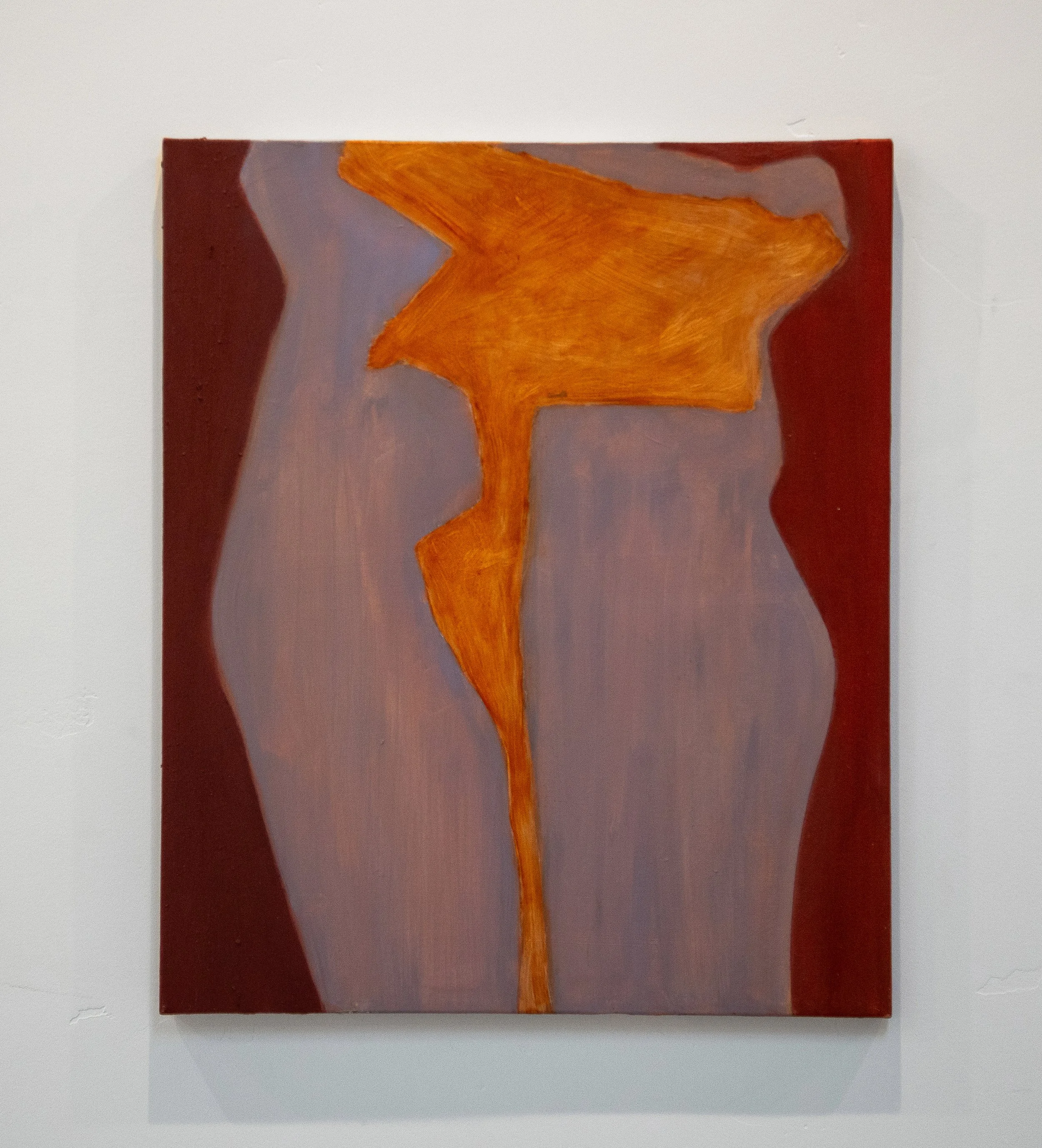 "Sorrows of a Silhouette (embrace)", Oil on Canvas, 20 x 24", 2024