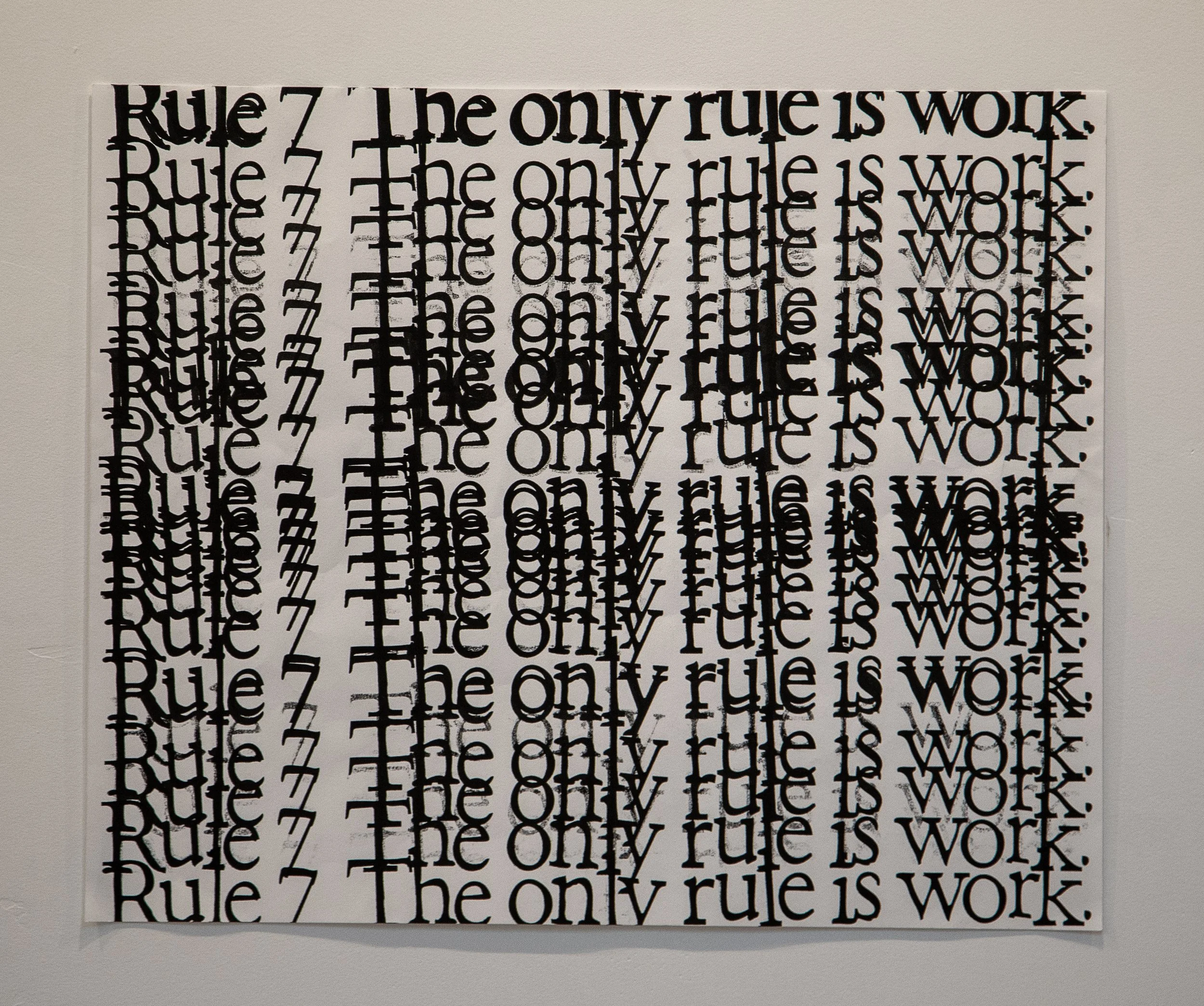 "Rule #7 for Corita Kent", Silkscreen, 18 x 22", 2025