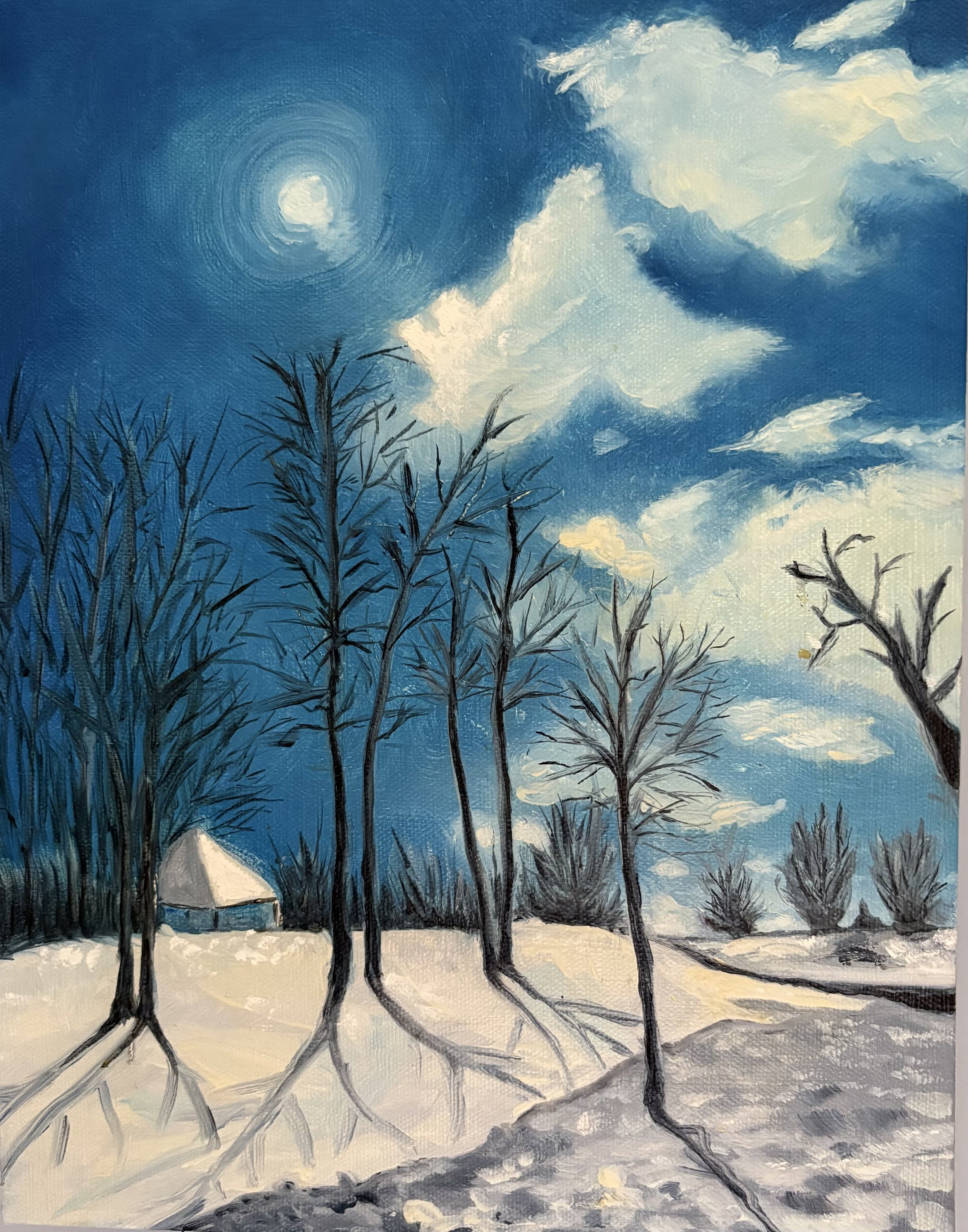 South Orange reservations/oil on canvas  10"x 14"