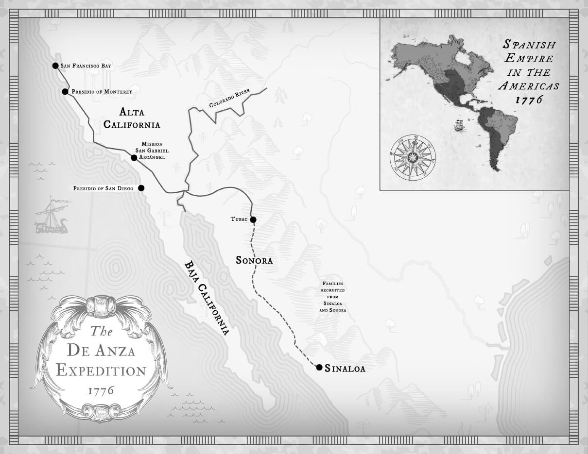 De Anza Expedition Map