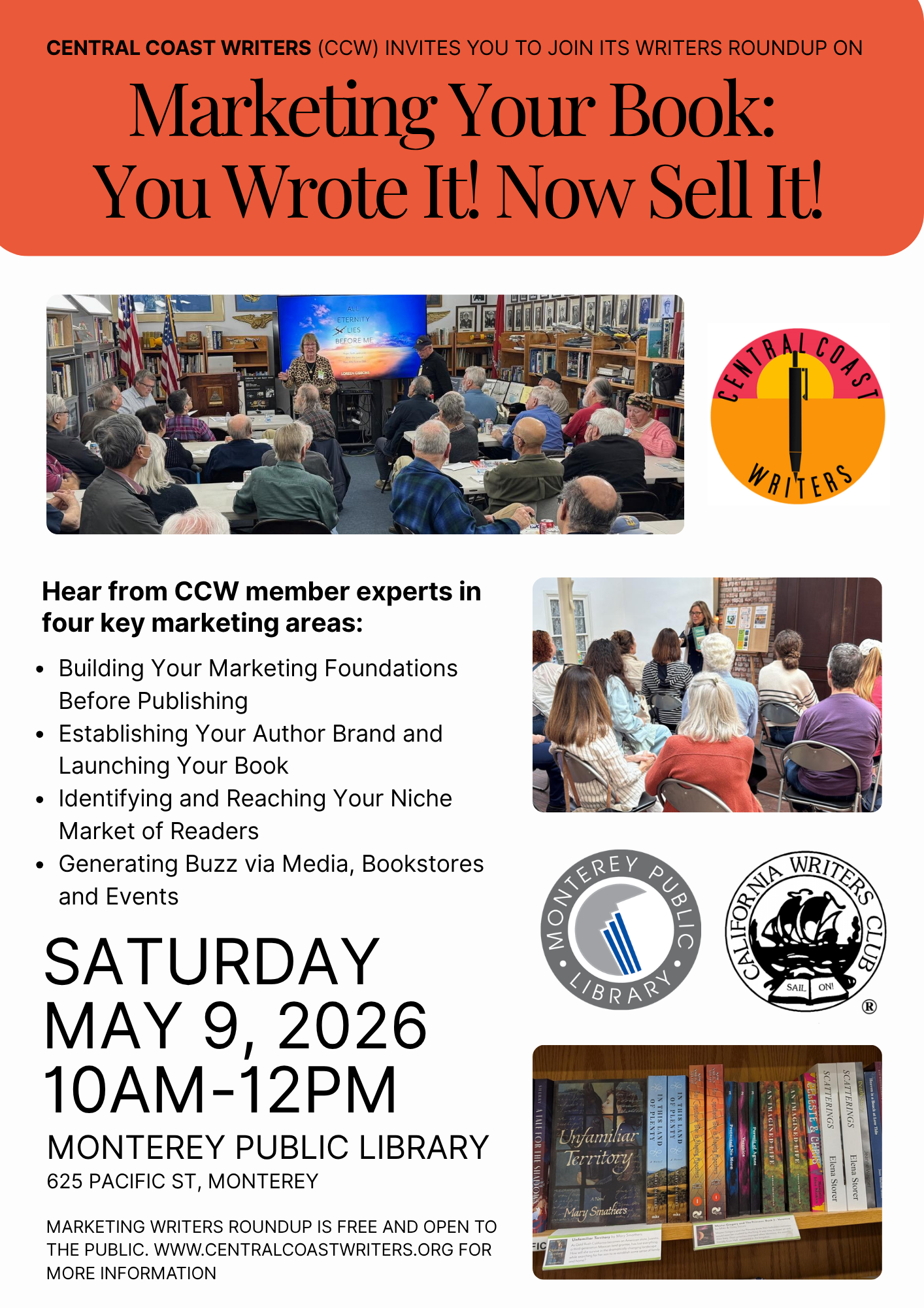 Mary Organizes Marketing Event For Central Coast Writers