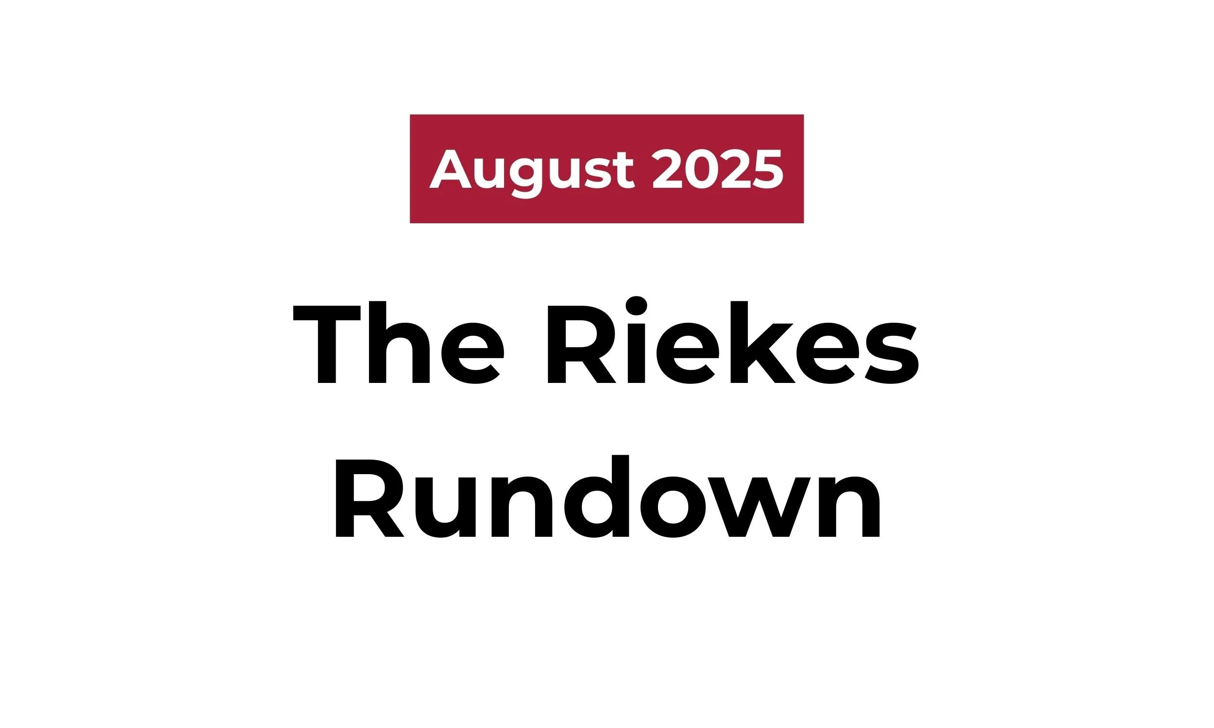 August 2025 Newsletter