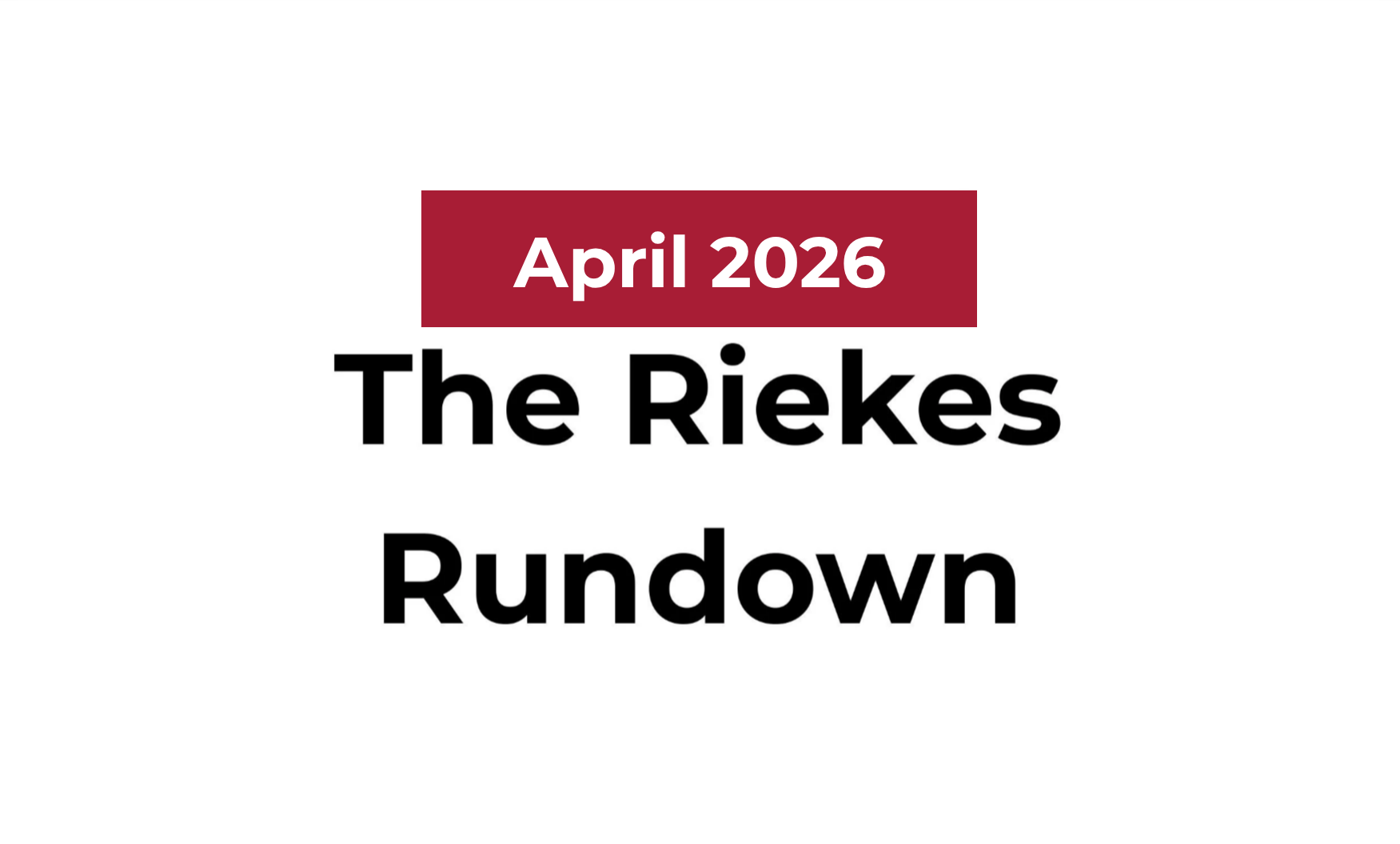 April 2026 Newsletter