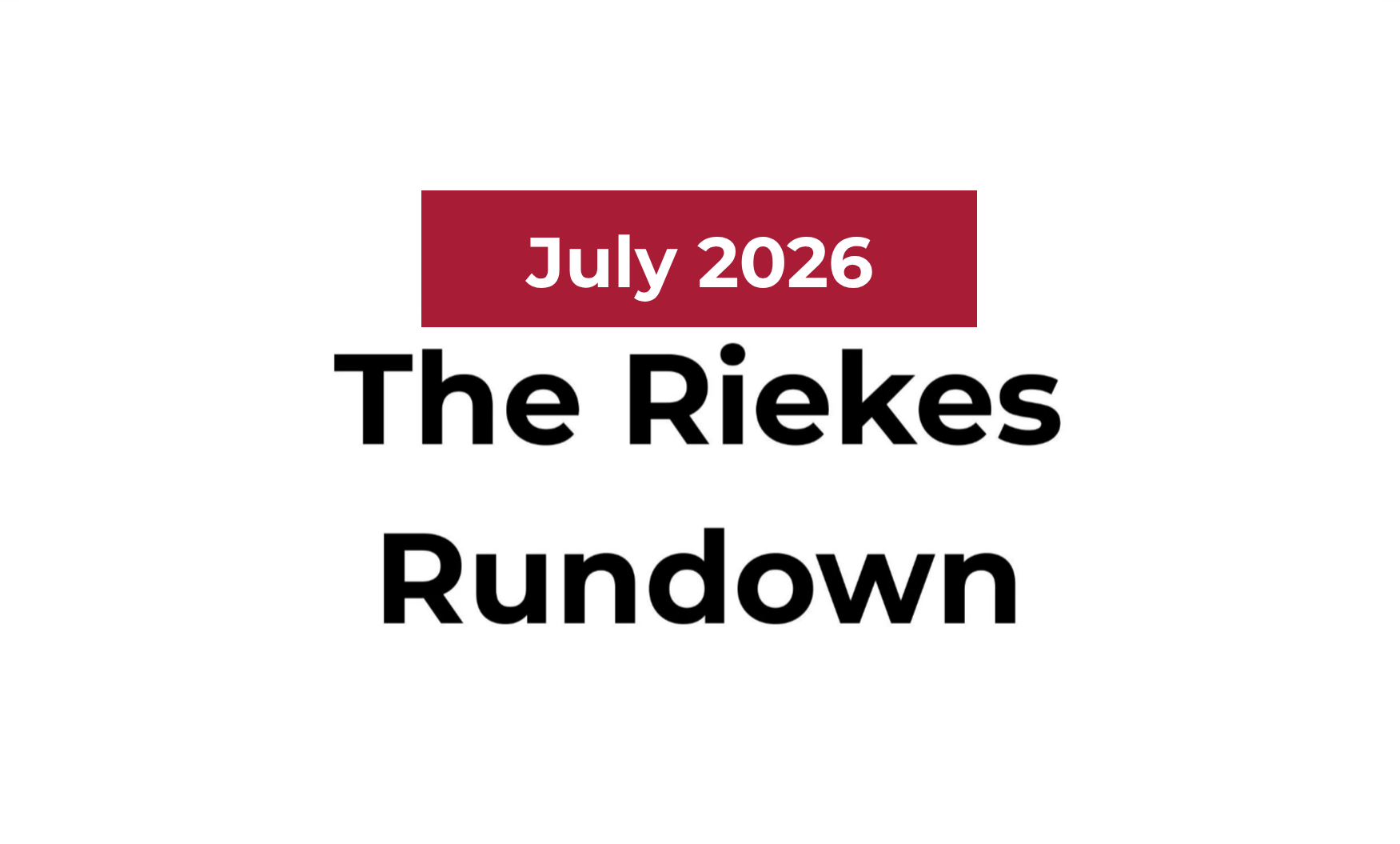 July 2026 Newsletter