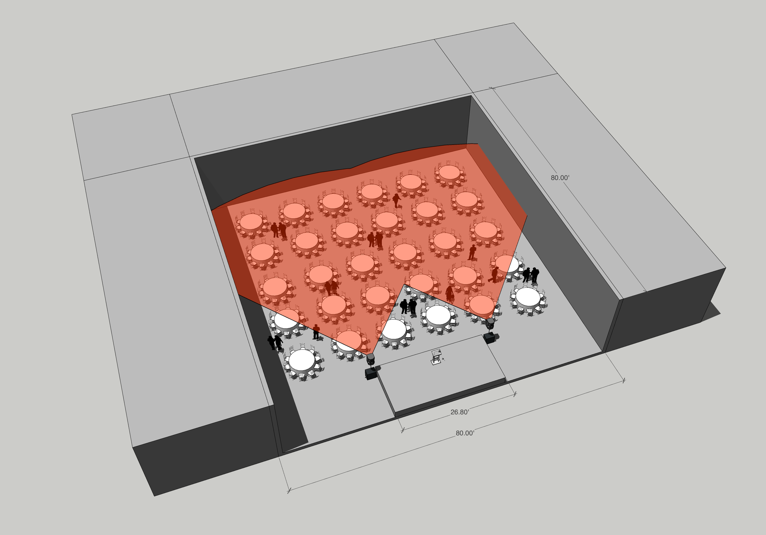 Coverage areas shown are illustrative and represent relative listening consistency.