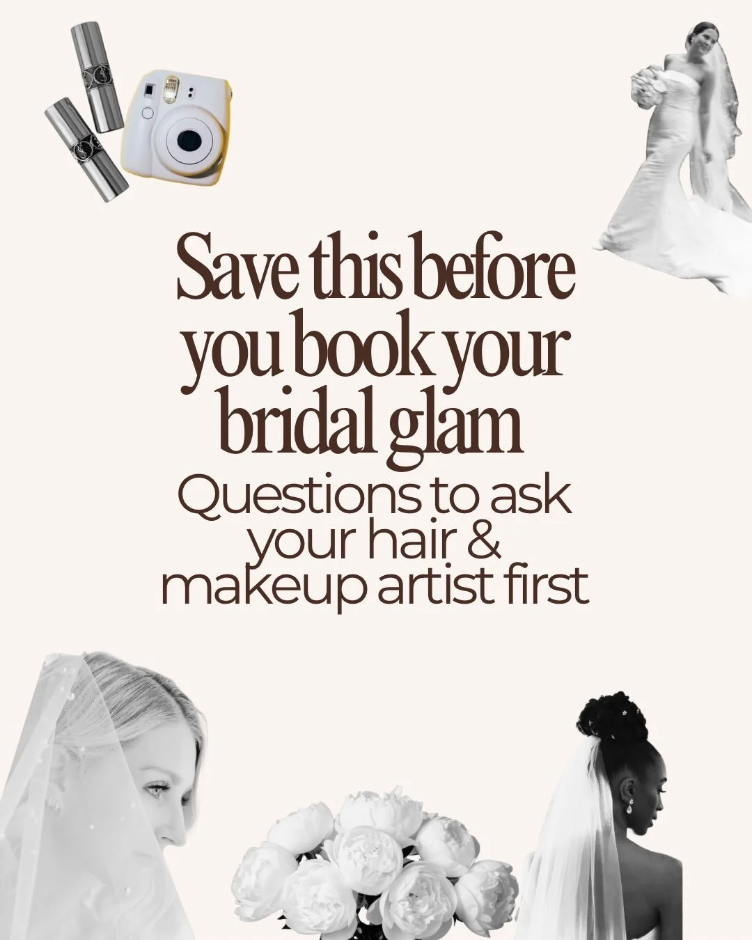 Choosing the right artist for your wedding day is about more than a portfolio &mdash; it&rsquo;s about trust, experience, and knowing exactly what to expect.

Swipe through for the questions every bride should ask before booking her bridal glam. Save