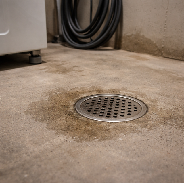 basement floor drain backing up with water