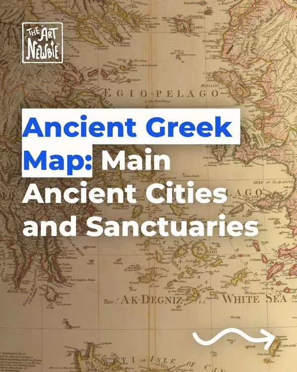 Ancient Greek Map: Main Ancient Cities and Sanctuaries