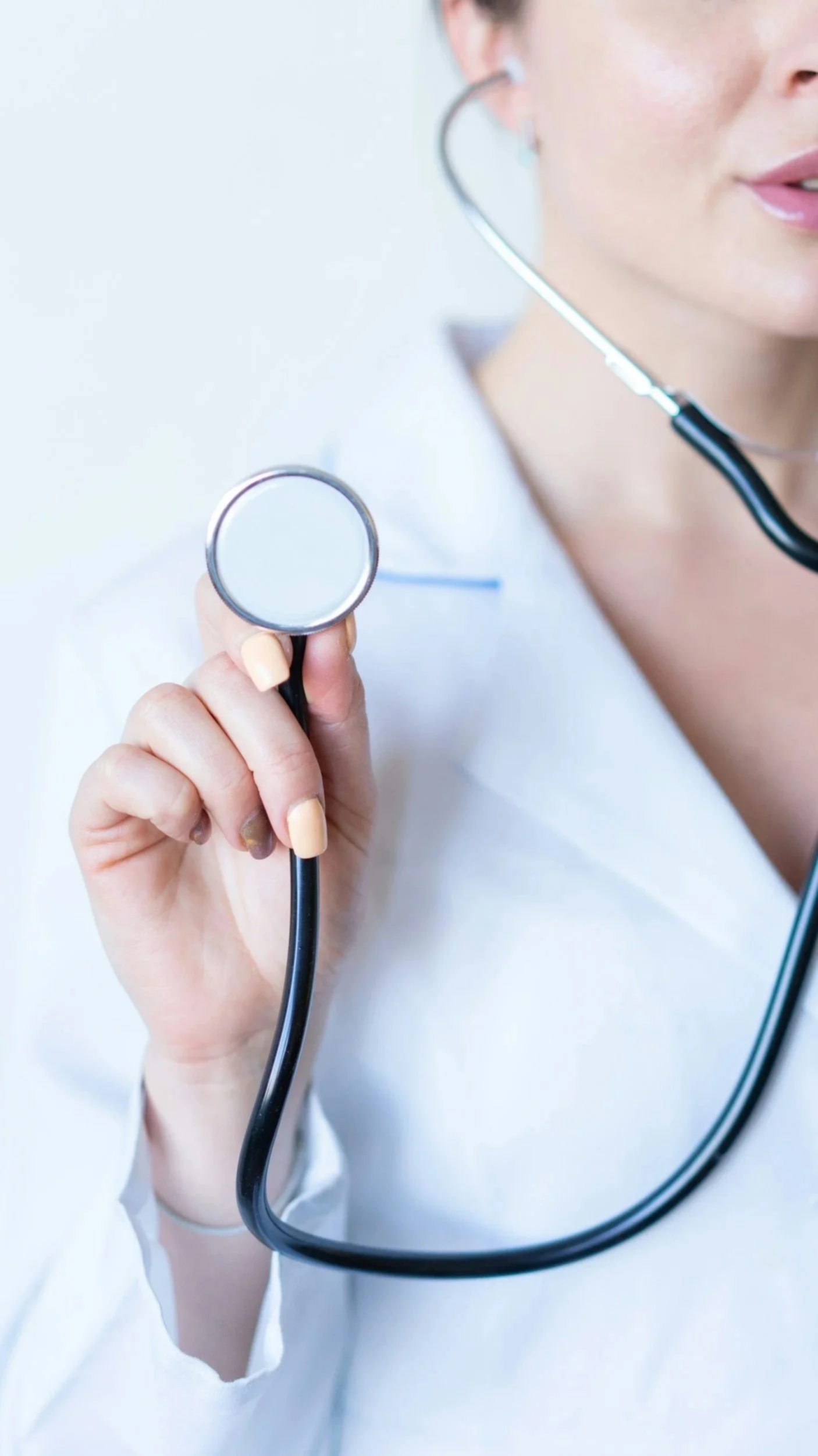 Close-up of a NP in a white coat Silence Medical Weight Loss