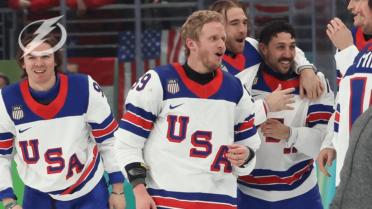 Five Las Vegas, Nevada Golden Knights players suited up for the 2026 Olympics men&rsquo;s hockey gold medal game: Jack Eichel and Noah Hanifin for USA (who won gold 2-1 in OT), and Mark Stone, Mitch Marner, and Shea Theodore for Canada (silver). 🏒🇺