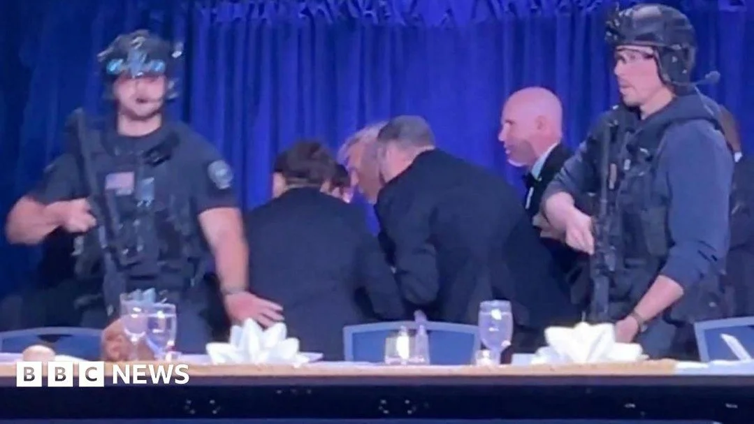 An armed attacker fired shots while breaching security at the White House Correspondents&rsquo; Dinner, prompting the evacuation of Pres. Trump and attendees. The suspect is in custody. Nevada officials condemned the political vitriol against the Pre