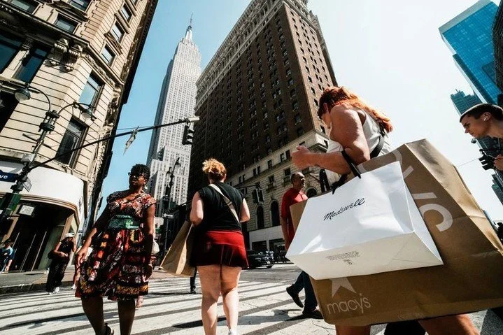 U.S. retail sales posted a third straight monthly gain in April, up 0.5%.

Src. https://finance.yahoo.com/economy/articles/us-retail-sales-increase-again-124034101.html