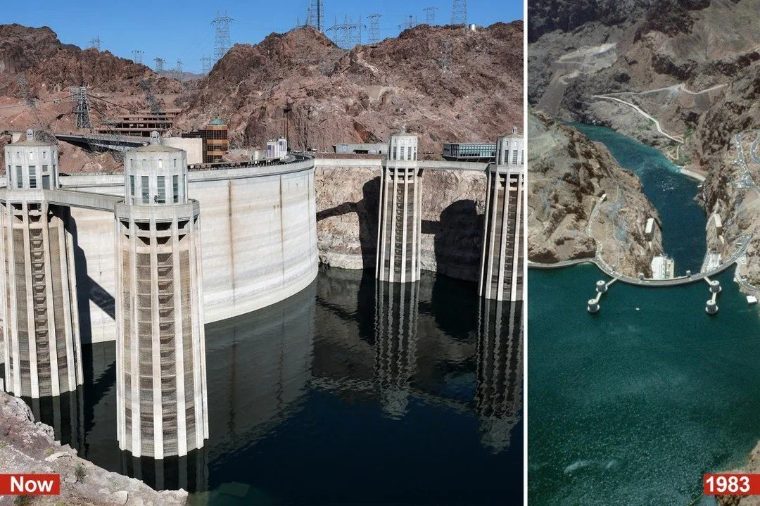 Lake Mead hit a record low, with the waterline now more than 188 feet below its historic high, breaking the previous record set in July 2022.

Src. https://nypost.com/2026/08/06/science/mountains-revealed-in-lake-mead-as-reservoir-approaches-historic