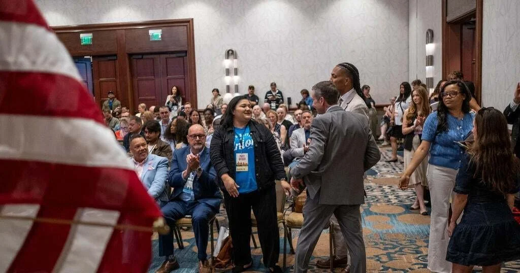 Democrats approved a 2028 primary calendar Saturday making South Carolina first on Jan. 22, with Nevada following on Feb. 1, while dropping Iowa from the early window.

Src. https://www.cbsnews.com/news/democratic-national-committee-presidential-prim