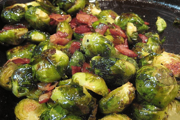 Brussel Sprouts With Bacon Apple Cider Vinaigrette