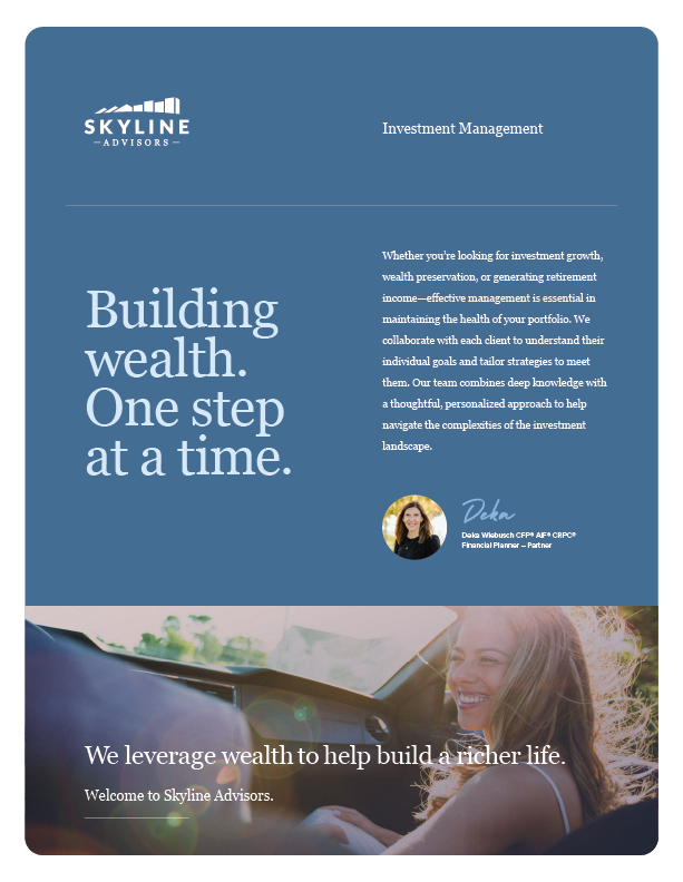 Image of Skyline Advisors Investment Management One Sheet.