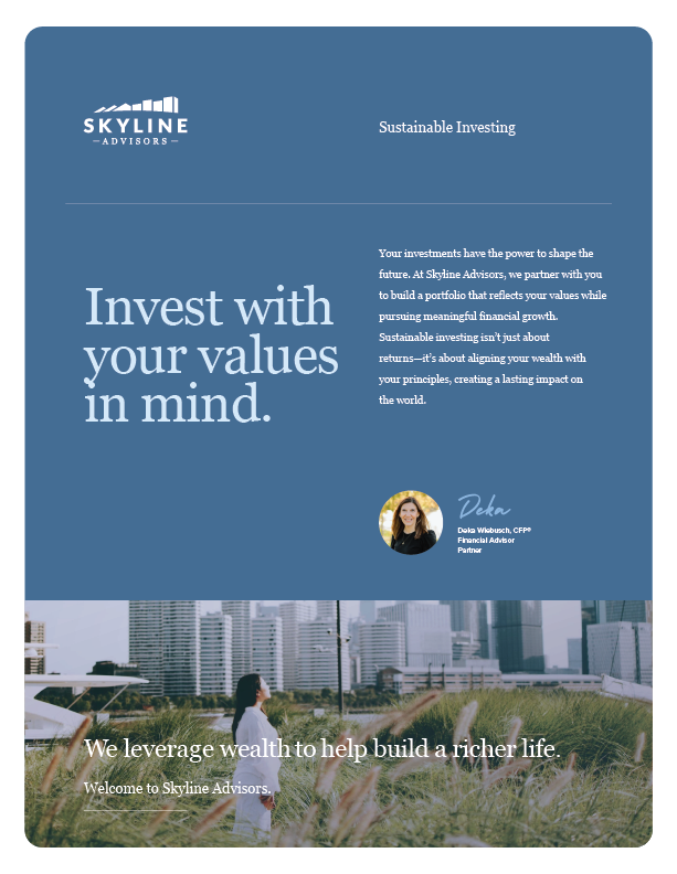 Sustainable Investing Flyer