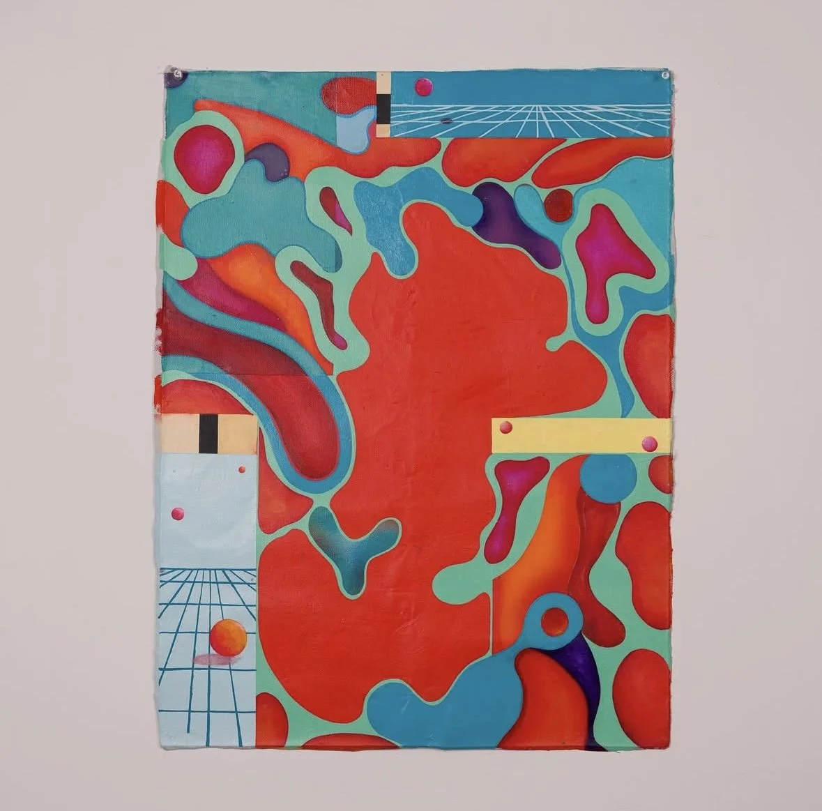 Primordial Ooze, 2025 Acrylic on unstretched canvas 18x24 Final Draft