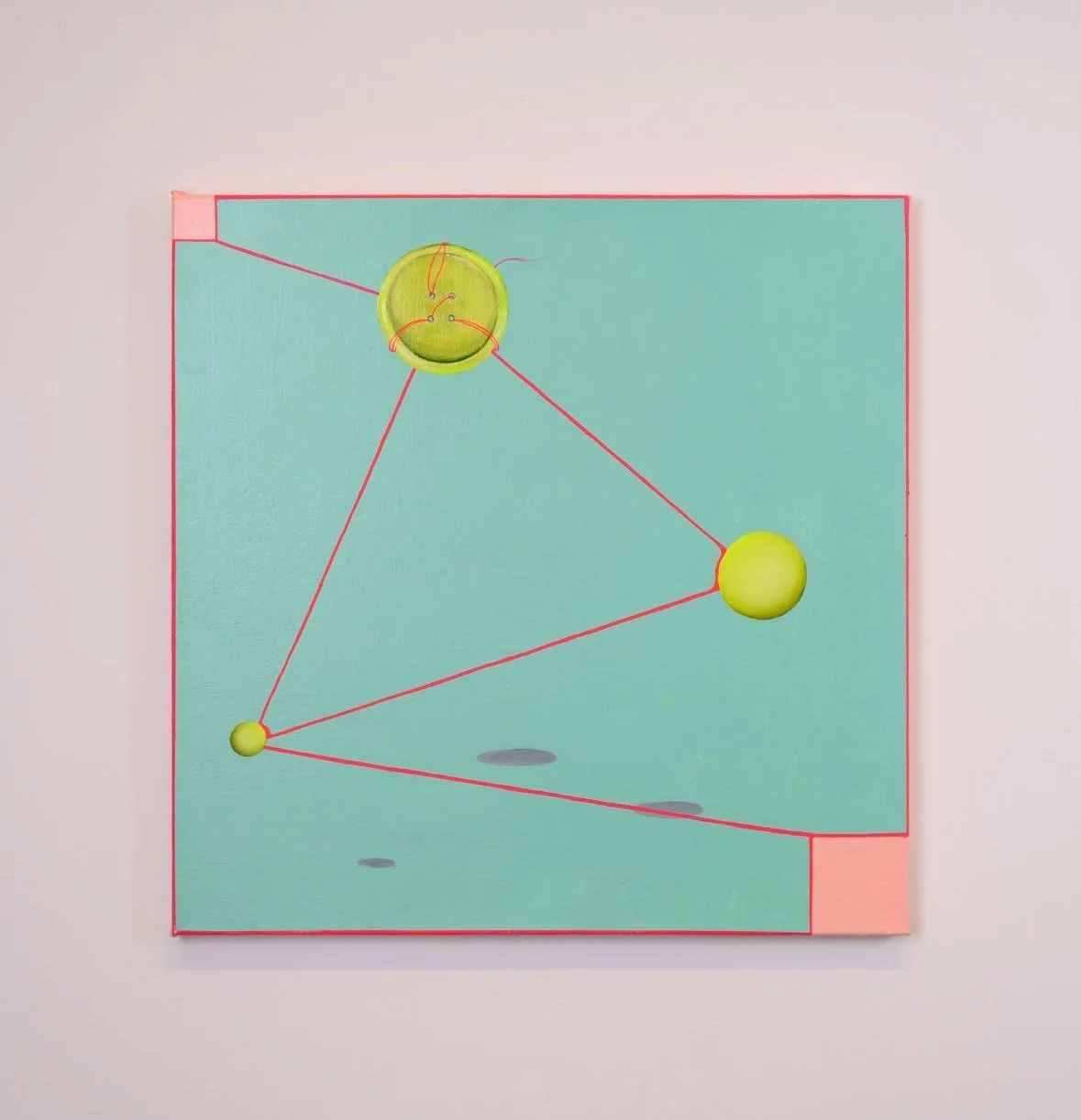 Strings Attached, 2025 Acrylic on Canvas 24x24