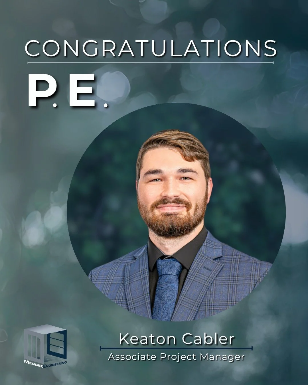 Big congratulations to Keaton Cabler on earning his PE license! 👏 Your hard work and dedication have paid off&mdash;well deserved!
#ProfessionalEngineer #EngineeringExcellence #TeamSuccess #CareerMilestone #HardWorkPaysOff