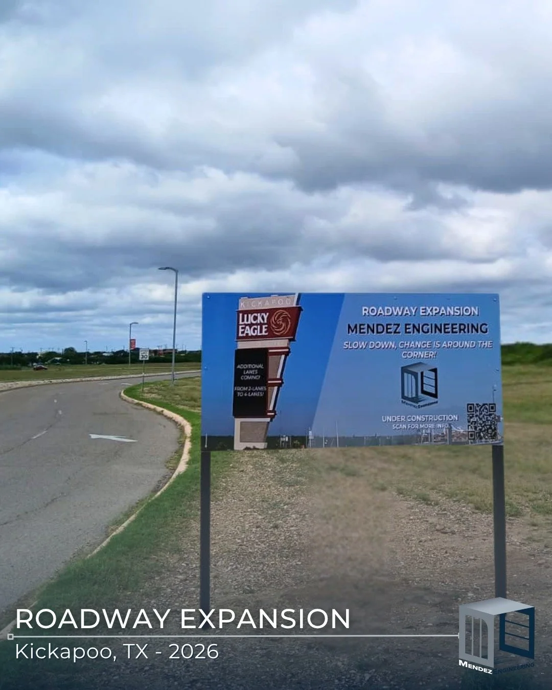 Big milestone unlocked 🙌 Our sign is officially up at the Kickapoo project site! Seeing this go from plans on paper to progress in the field is always exciting. We&rsquo;re proud to keep building momentum and can&rsquo;t wait to share more updates a