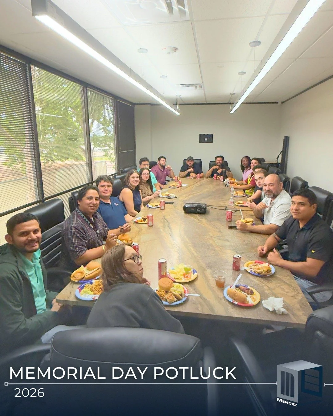 Honoring those who served while celebrating the team that keeps us moving forward 🇺🇸
This Memorial Day, the Mendez Engineering team came together for a potluck filled with great food, great company, and gratitude for the heroes who made our freedom