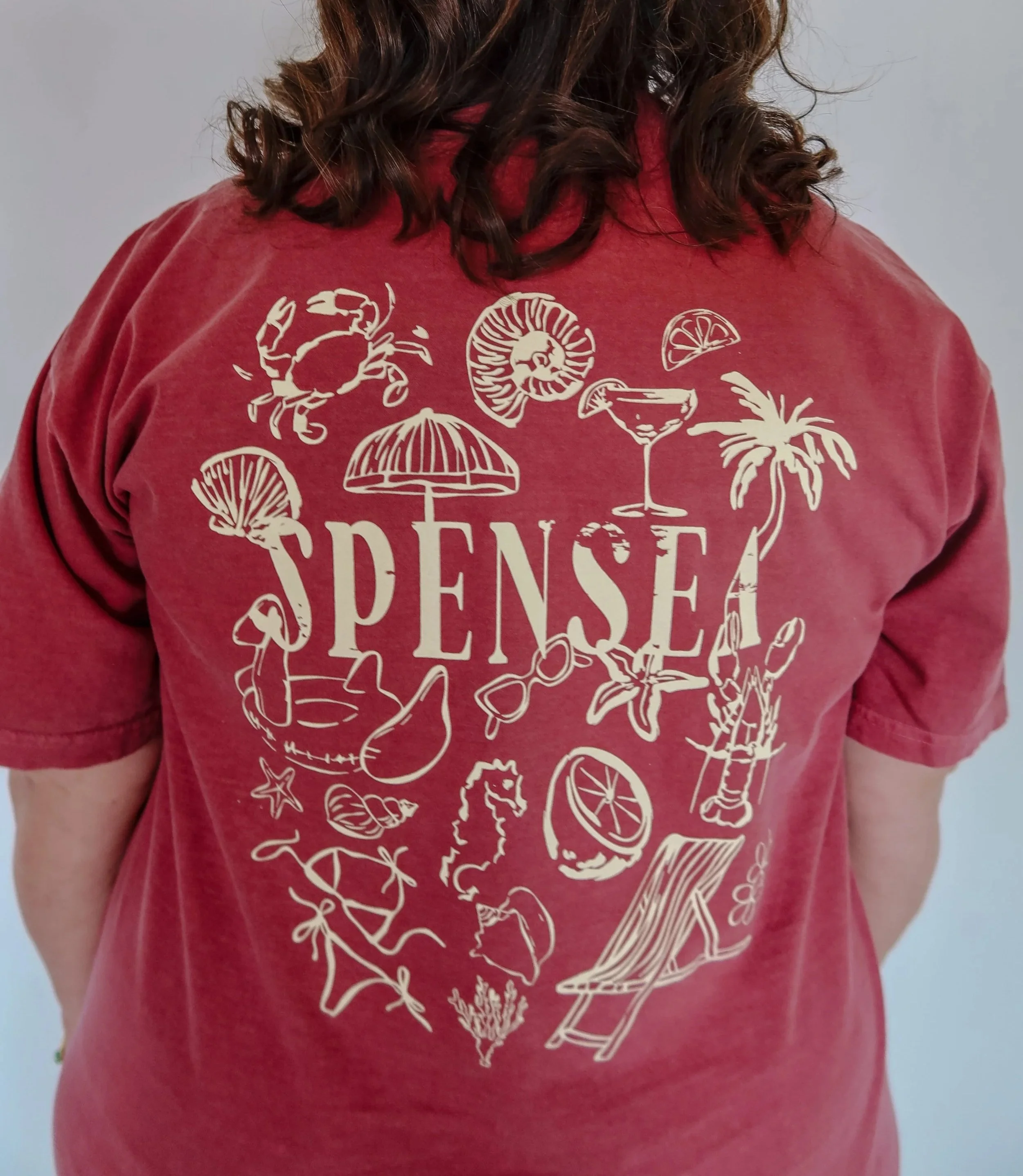 Spensea Scribble Tee - Clay