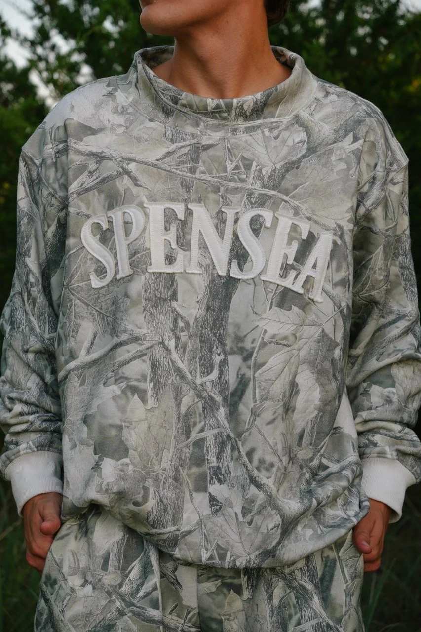 Evergreen Camo Mockneck-PREORDER