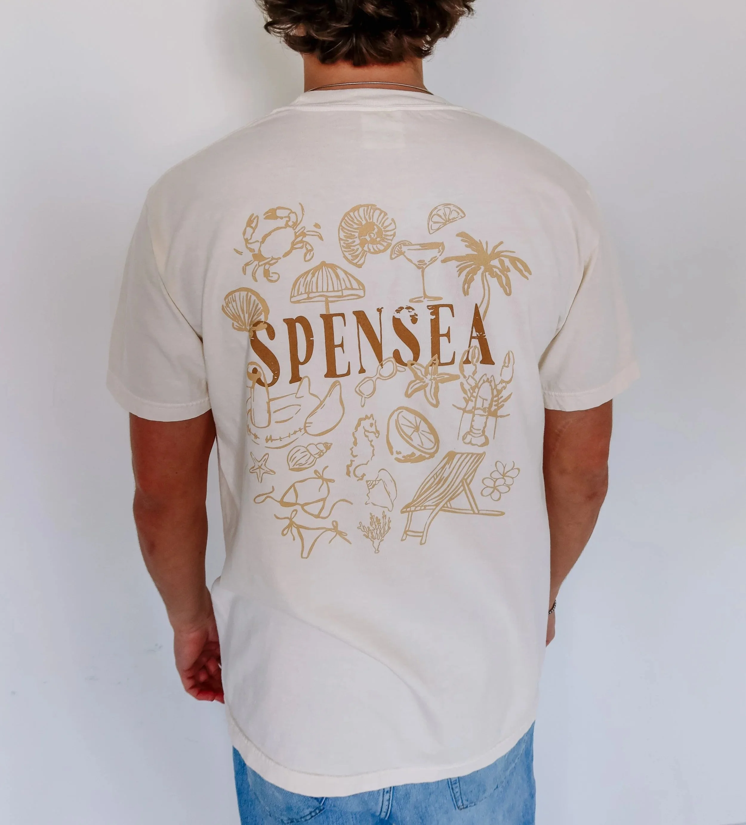 Spensea Scribble Tee - Cream