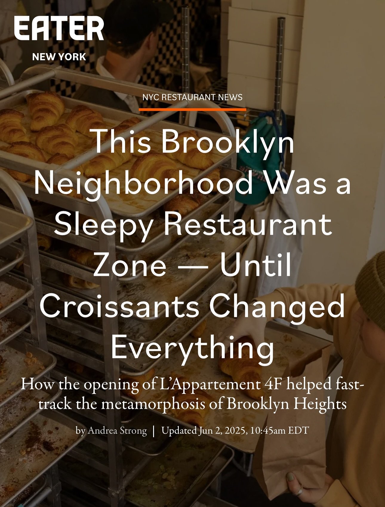 When the @brooklynheightsassociation reached out to us in 2021, we had just decided to take our baking outside of the apartment (literally less than a week before). We knew NOTHING about running a business. We had no money but just a dream and blind 