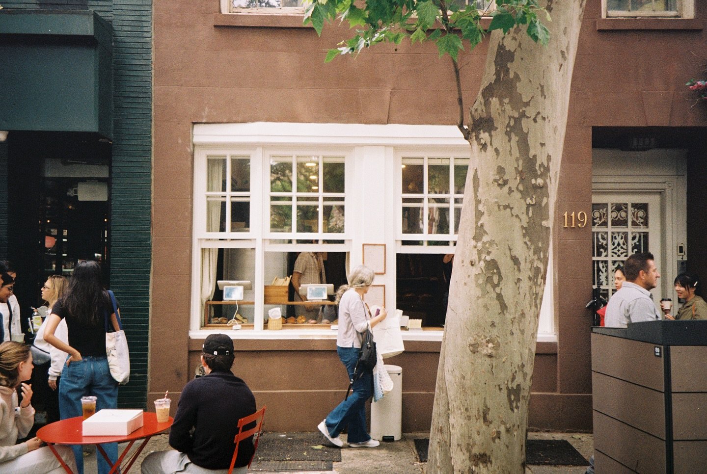 Have you stopped by our little window yet? I had a few extra shots on my film camera and I asked Gautier to take some photos of the West Village space and I love them. This will be a memory one day but for now, I&rsquo;m trying to cherish every momen