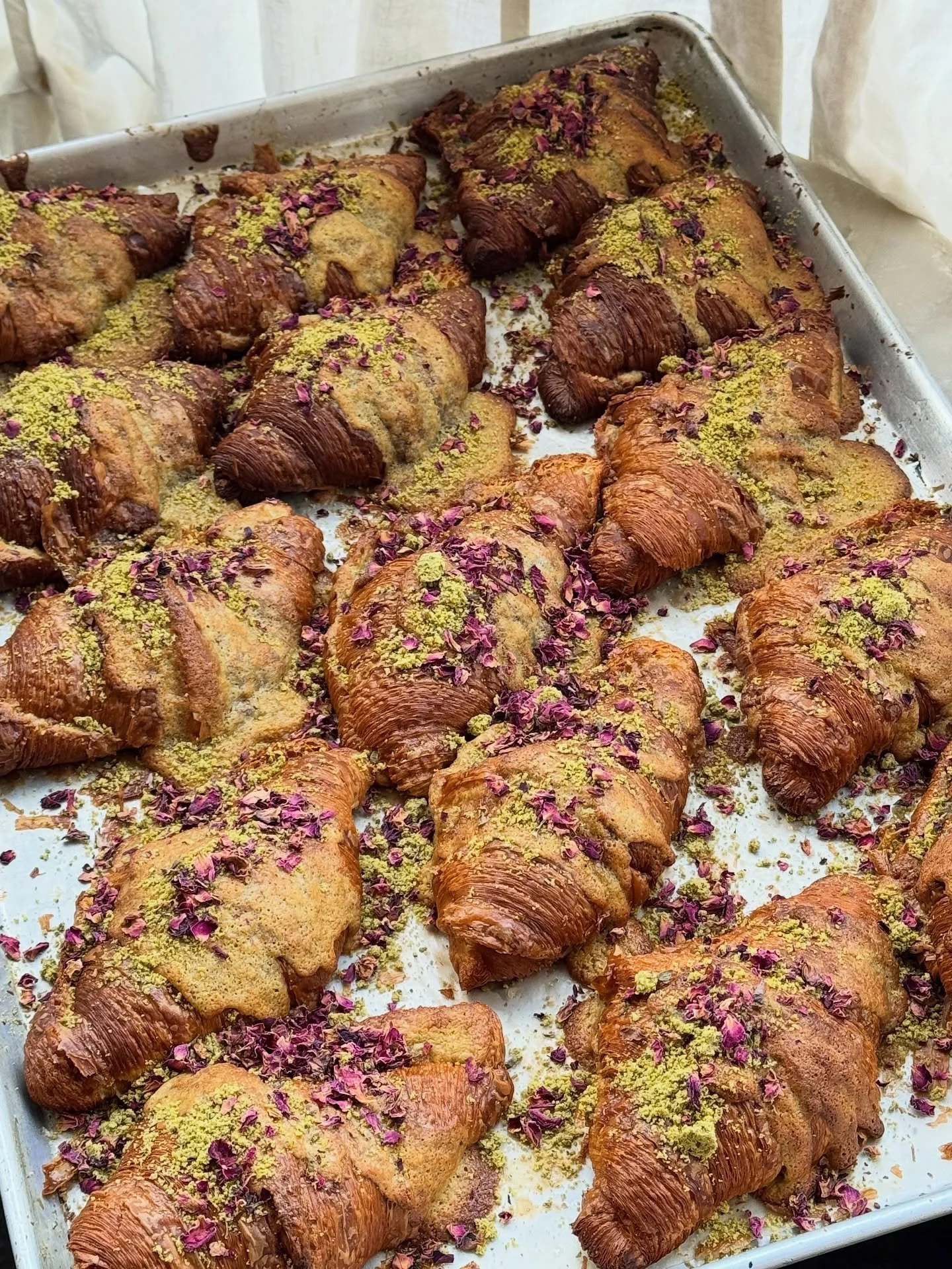 The Pistachio Rose is finally back on the menu and we missed her.