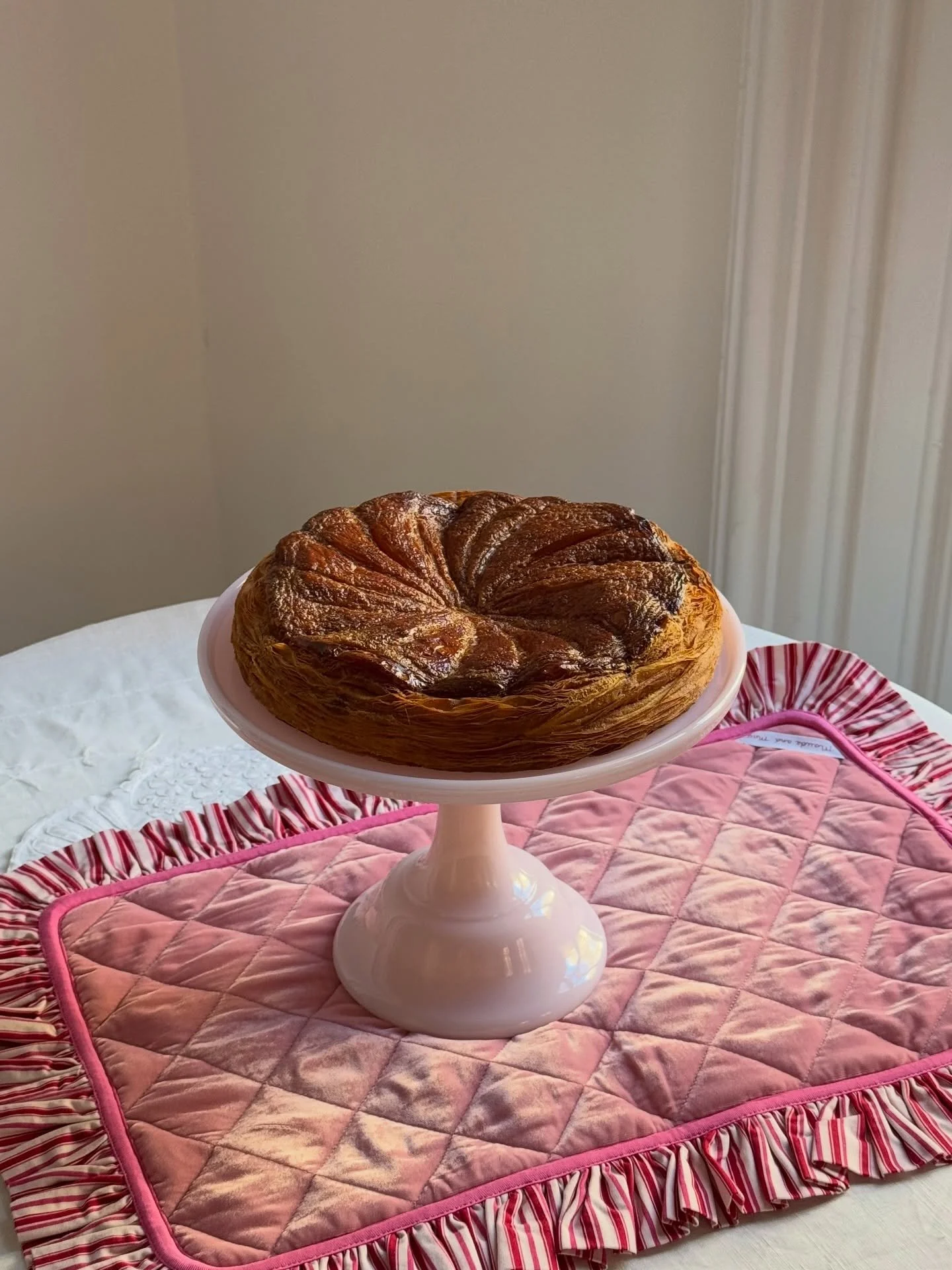 Out with the old, in with the new! Our favorite way to celebrate the New Year is with Kings Cake- now available at each location. When you buy a whole cake, it comes with trinkets from France that you have to place in the cake (annoying US laws) and 