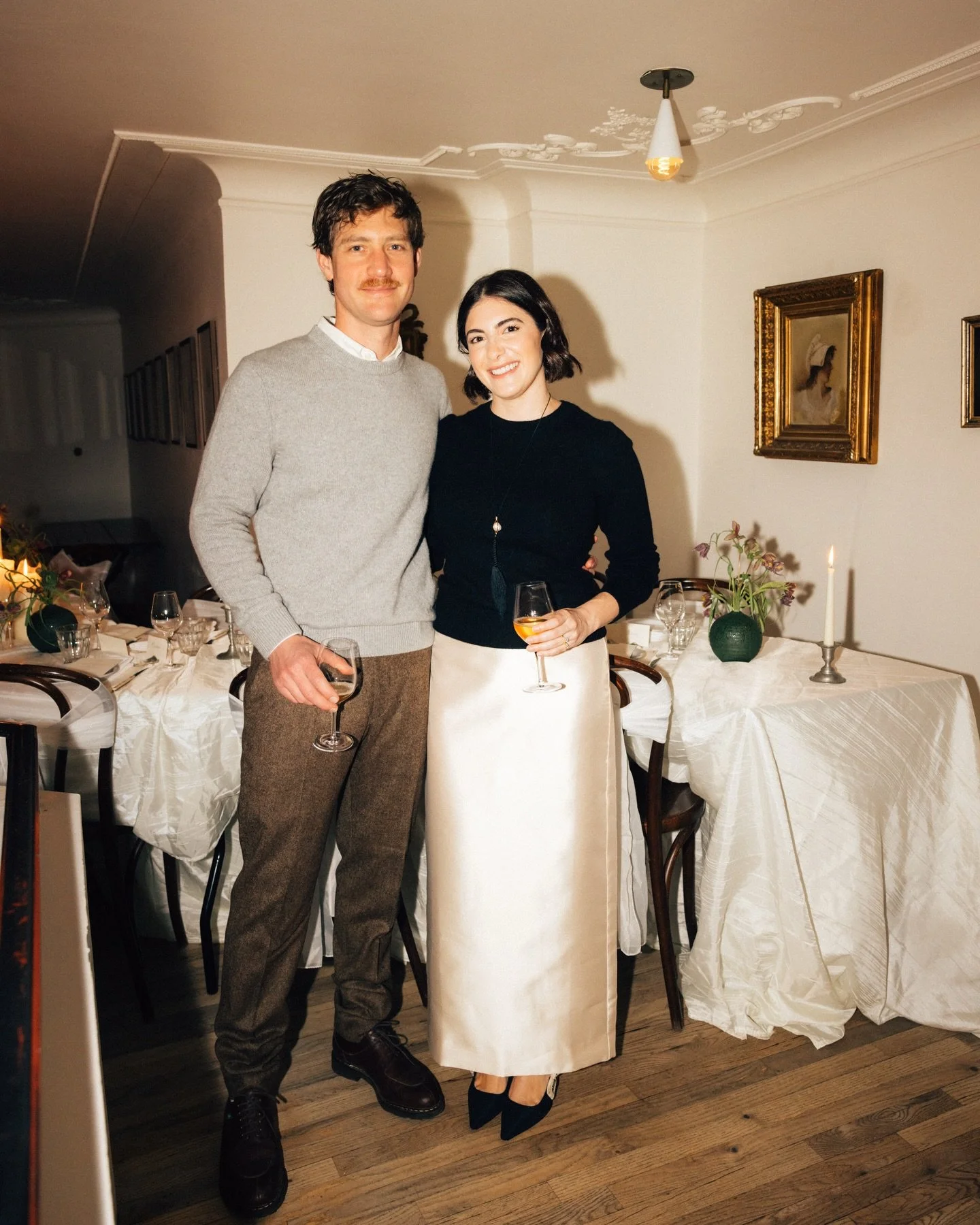 Ok perfect night!! We wanted to celebrate Spring, highlighting local produce and our favorite winemakers at our wine bar. We did just that! Stan and Irene curated the guest list, inviting people they admire in the food and wine world. Every detail wa