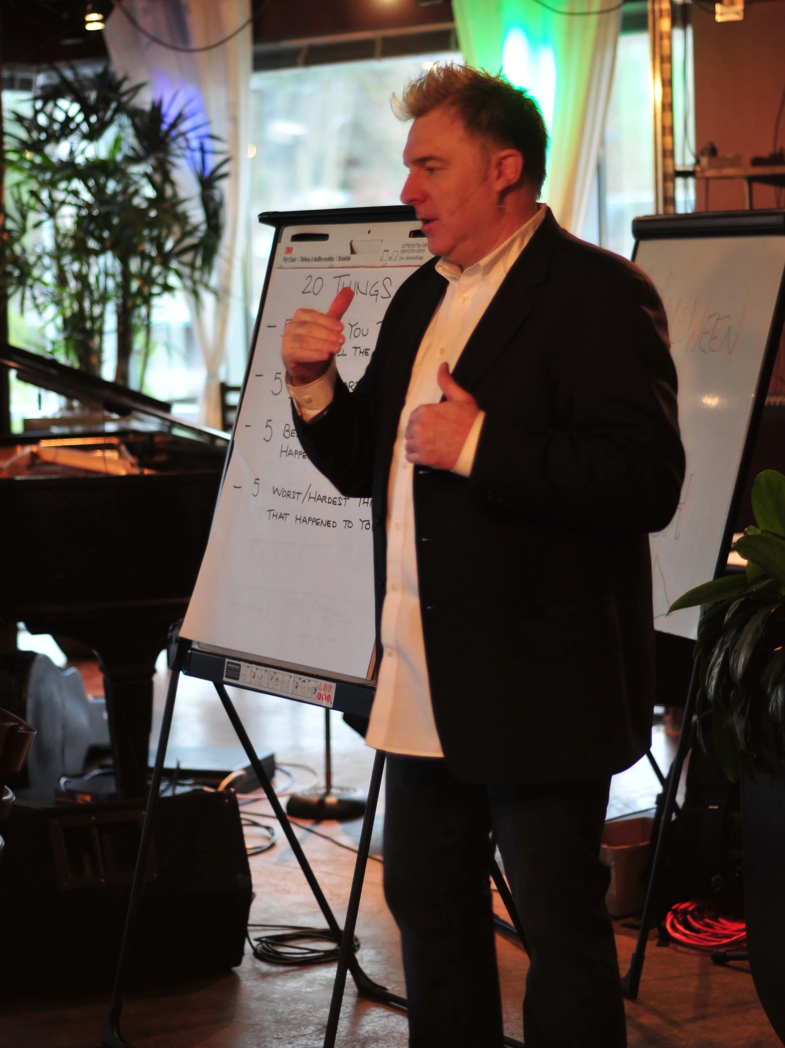 Shane Adams teaching a songwriting masterclass
