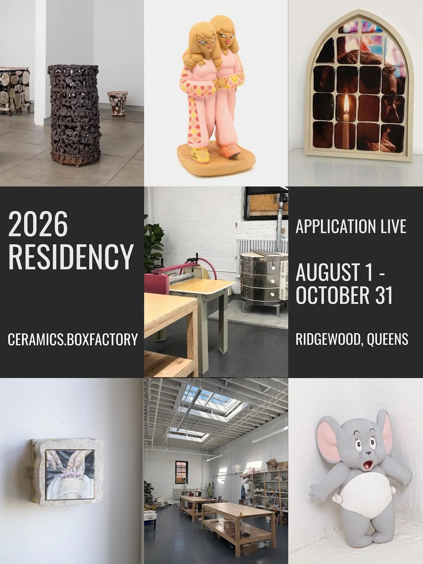 Applications for our 2026 residency are open from August 1 - October 31. Each slot corresponds to a seasonal window starting spring 2026, followed by a summer, fall, and winter resident artists. Residents receive free 24/7 studio access for 3 months 