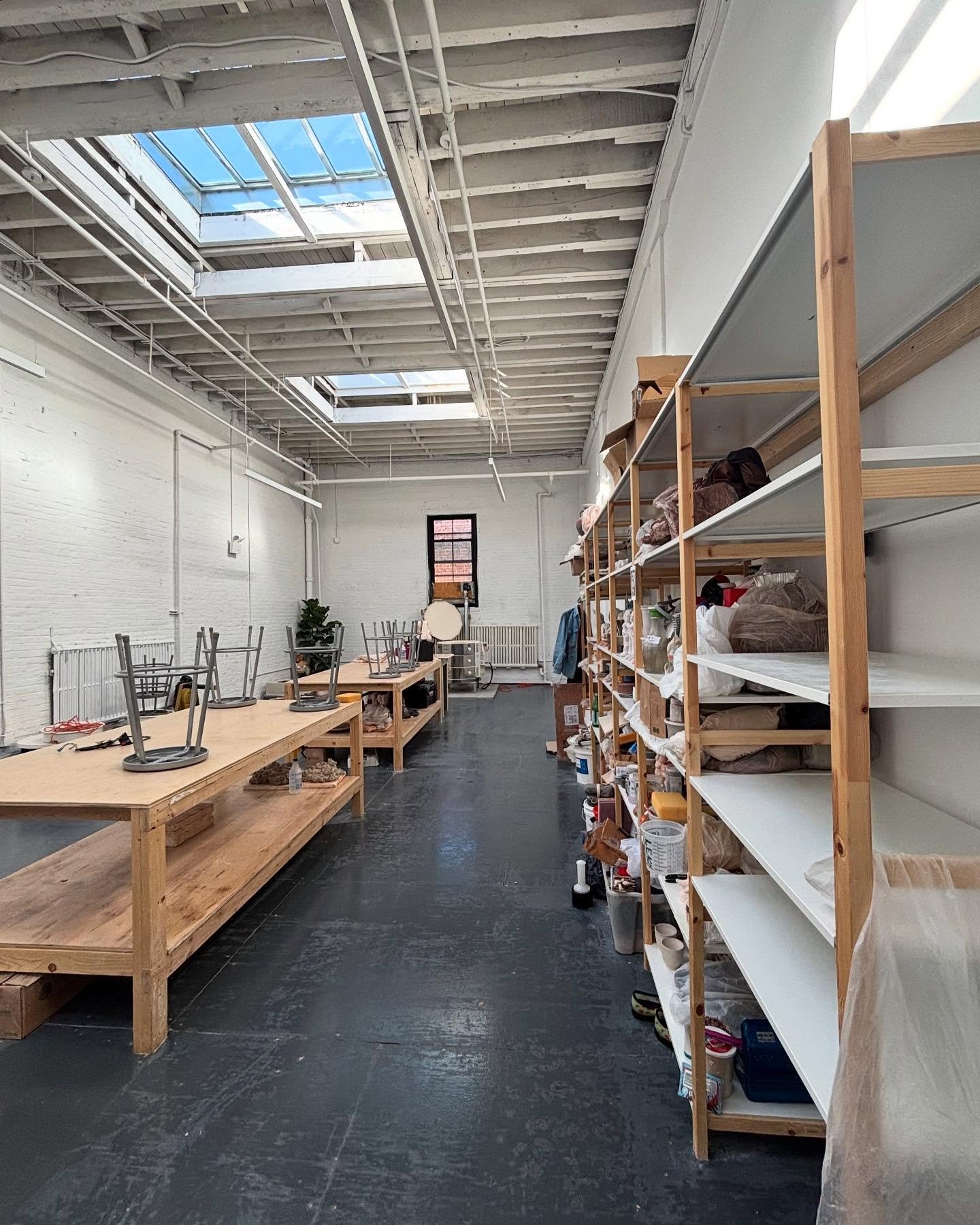 Time to get more members shelves - reach out if your interested in a slot! Memberships include 24/7 access, shared equipment (wheels, slab roller,kiln, tables), member rates on kiln rental, and a great community of working artists. Shoot us a message