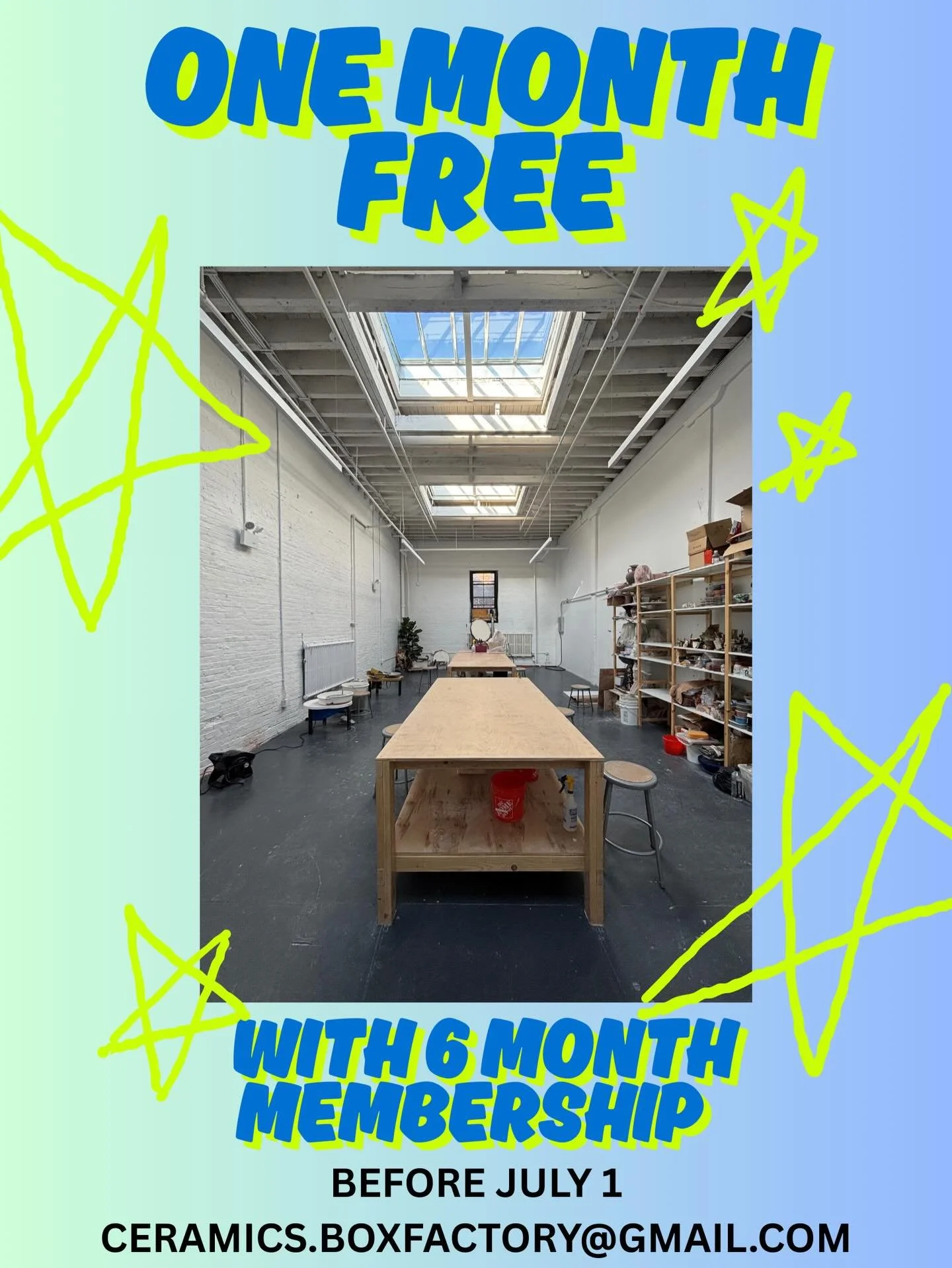 We have a spring/summer promotion for one month free with a six month membership. Reach out for details and a tour!