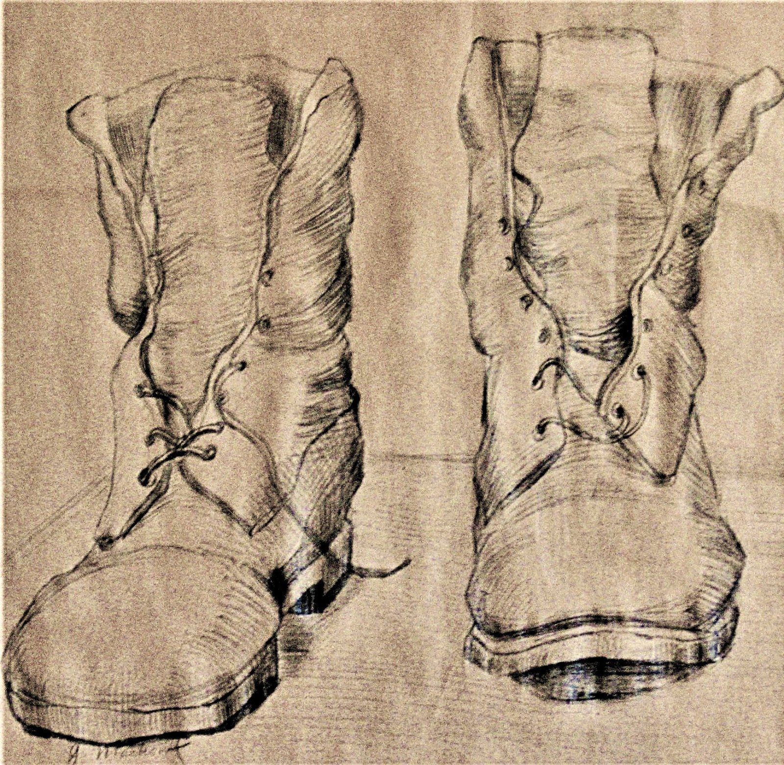 Sketch: Boots
graphite pencil
17 in. x 17 in.