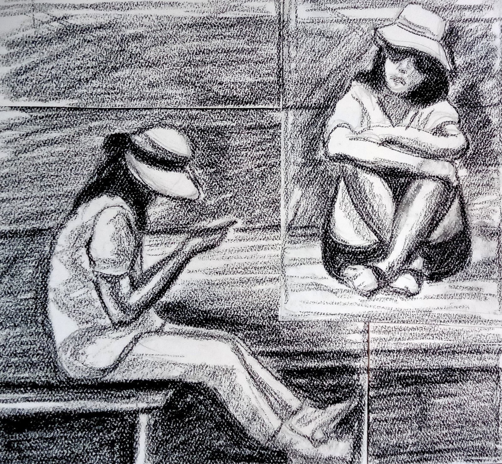 Sketch: Girls on a Dock
conte crayon
9.5 in. x 10.5 in.