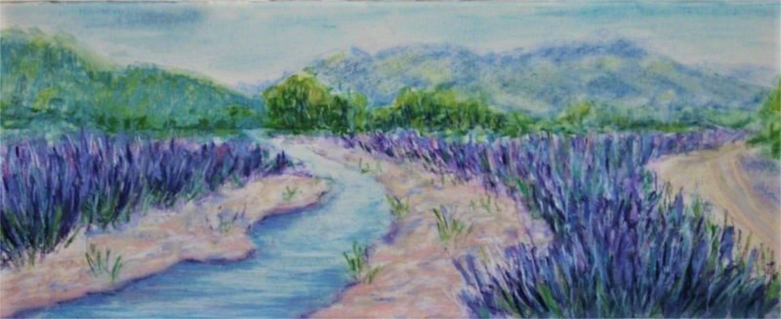 Lavender and Brook
pastel
6 in. x 15.5 in.