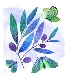 Watercolor Butterflies & Botanicals Class