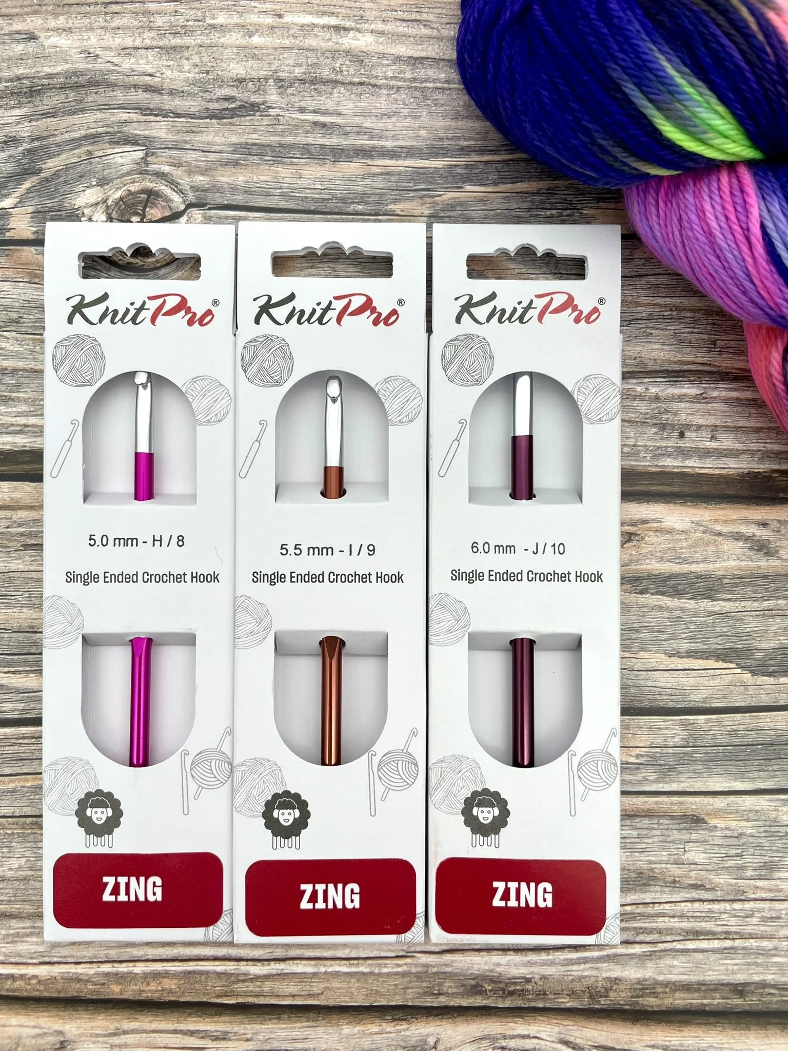KnitPro Zing Crochet Hooks sizes H I J.JPEG