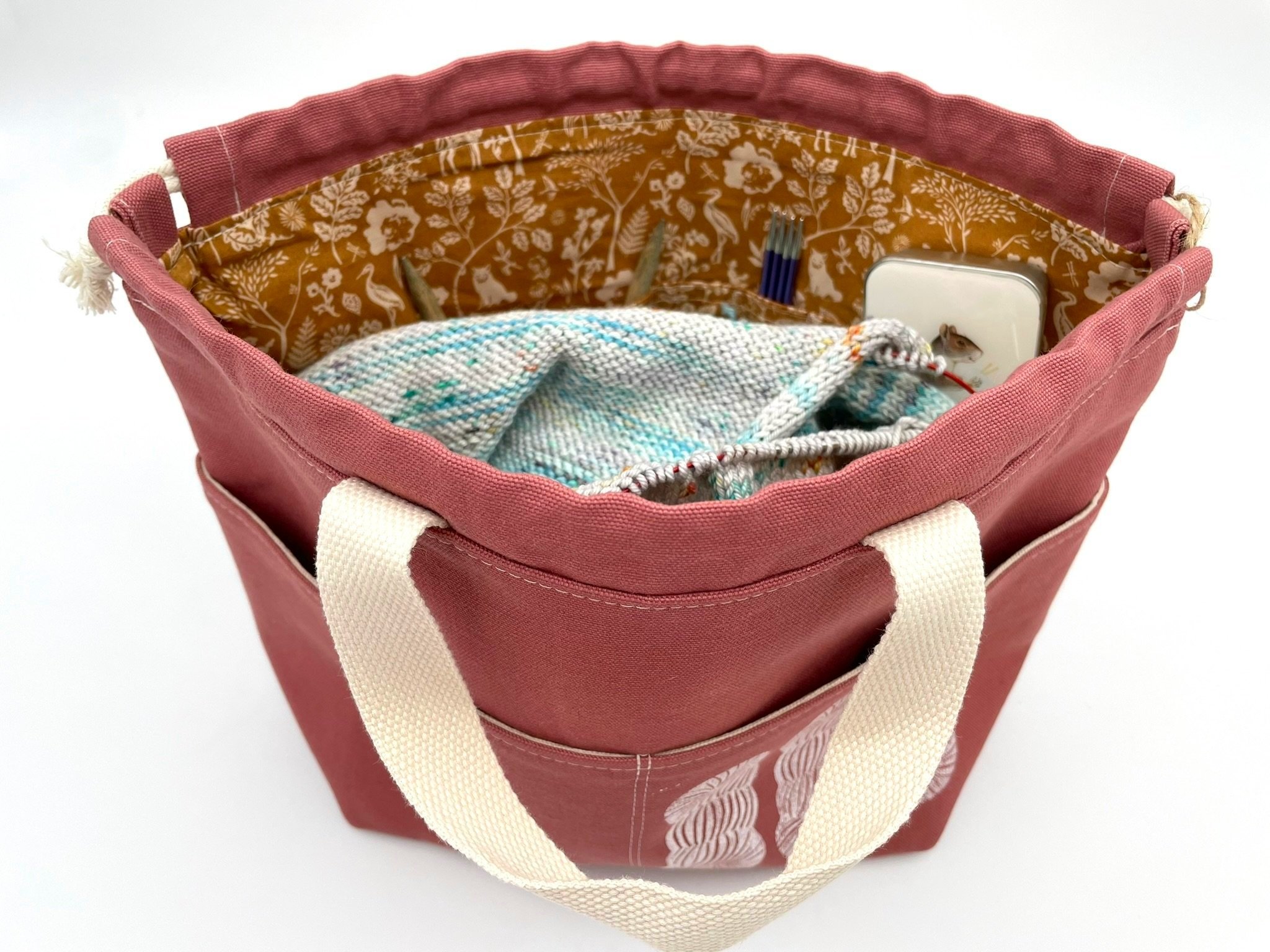 Hand-Sewn Knitting/Crochet Project Bags